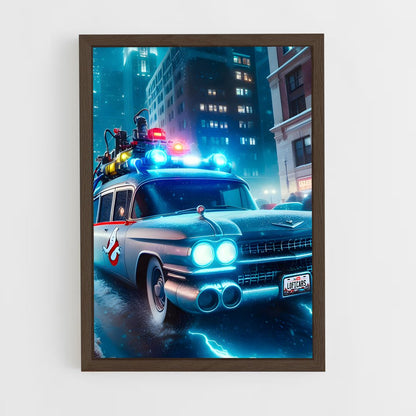 ap-ecto-1 ghostbusters-3 cadre Bois foncé