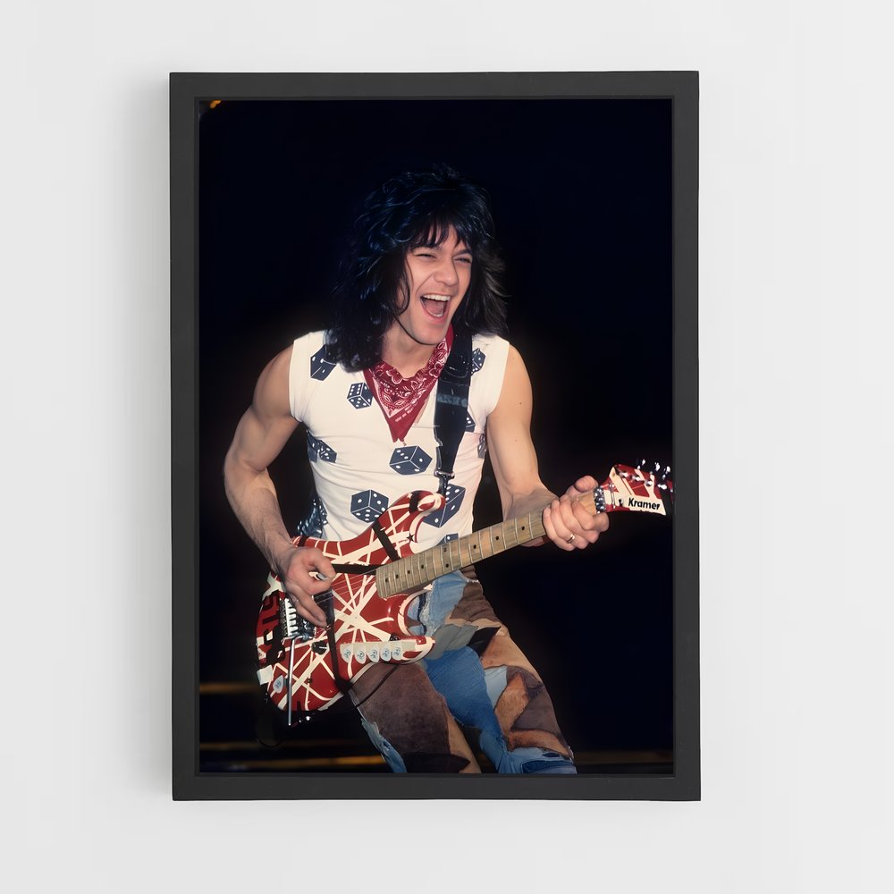 ap-eddie van halen-1 cadre Noir
