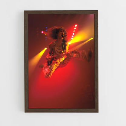 ap-eddie van halen-2 cadre Bois foncé