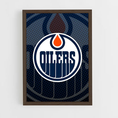 ap-edmonton oilers-6 cadre Bois foncé