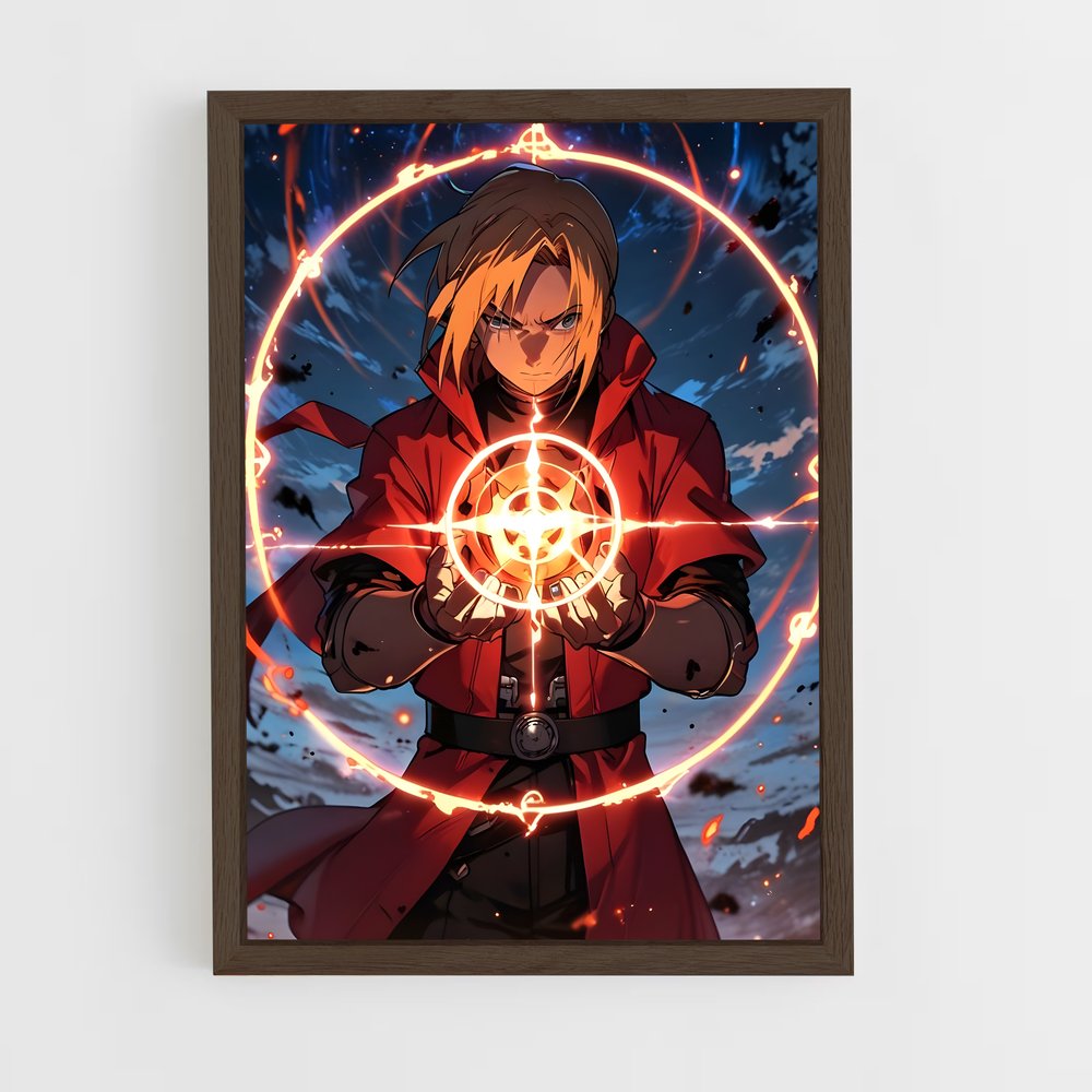 ap-edward elric-1 cadre Bois foncé