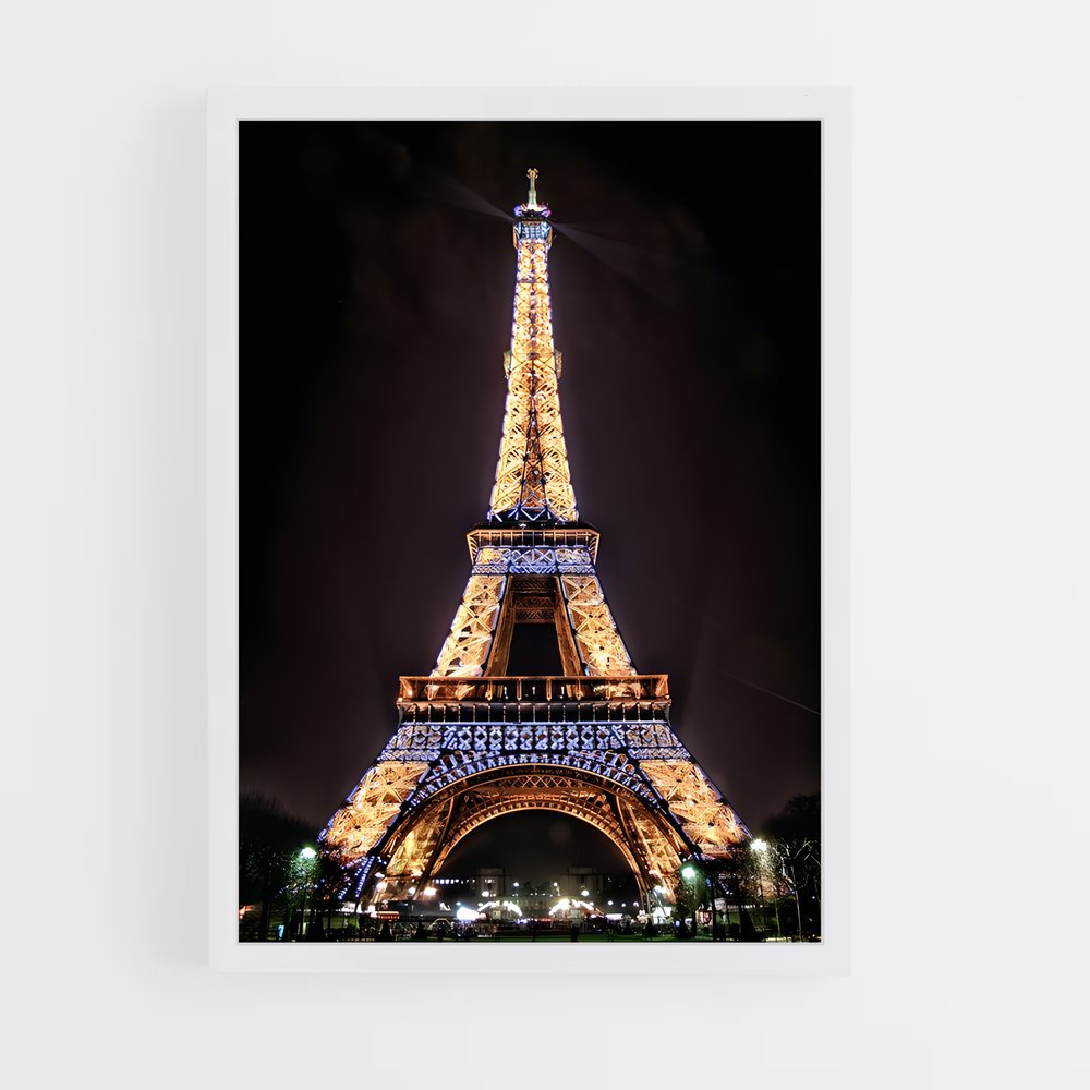 ap-eiffel tower-4 cadre Blanc