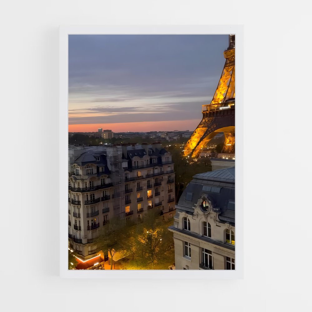 ap-eiffel tower-8 cadre Blanc