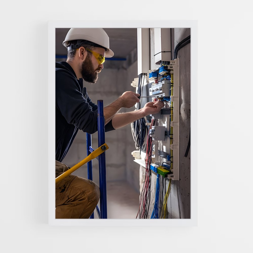 ap-electrician-1 cadre Blanc