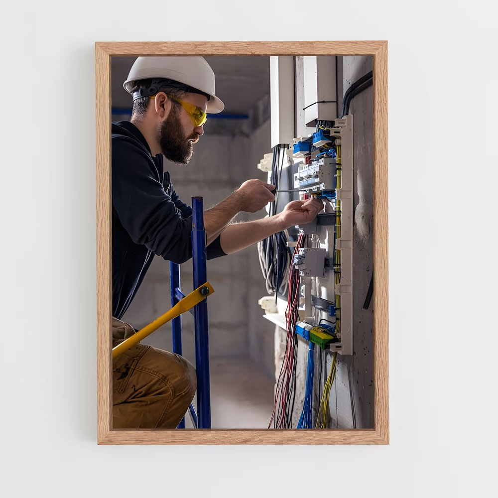 ap-electrician-1 cadre Bois clair