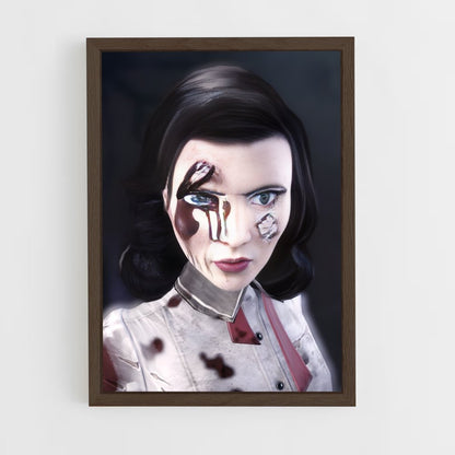 ap-elizabeth bioshock-3 cadre Bois foncé