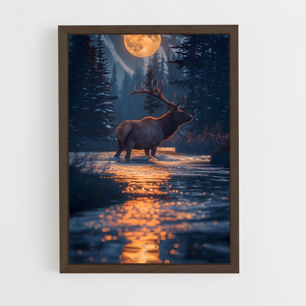 ap-elk-8 cadre Bois foncé
