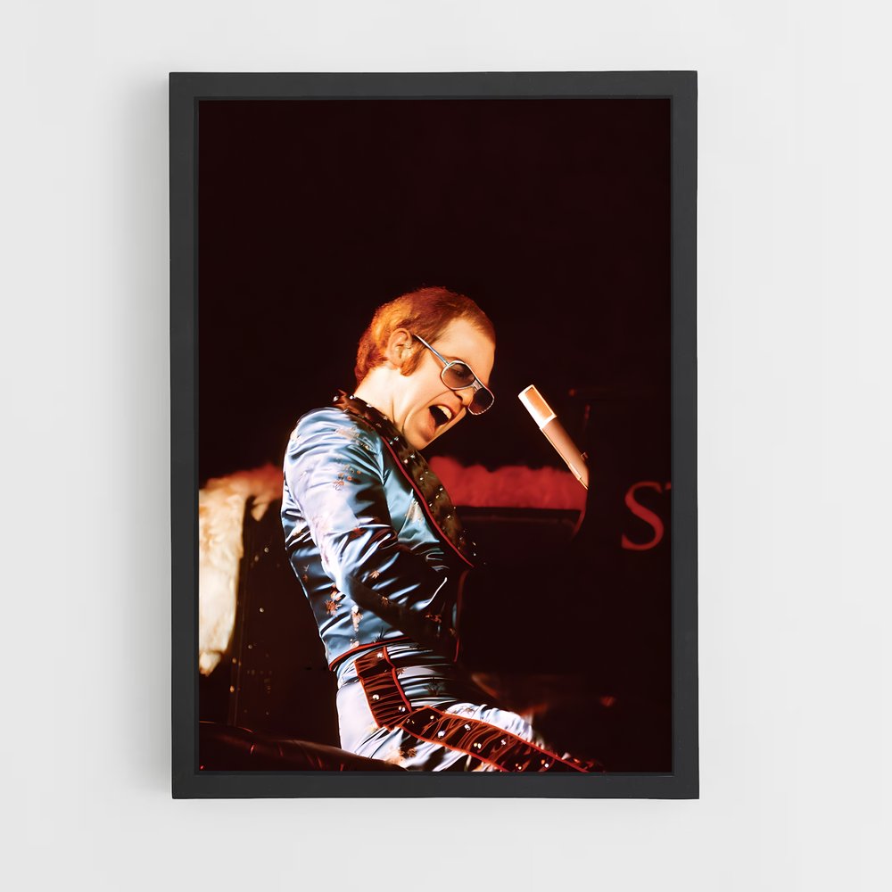 ap-elton john-5 cadre Noir