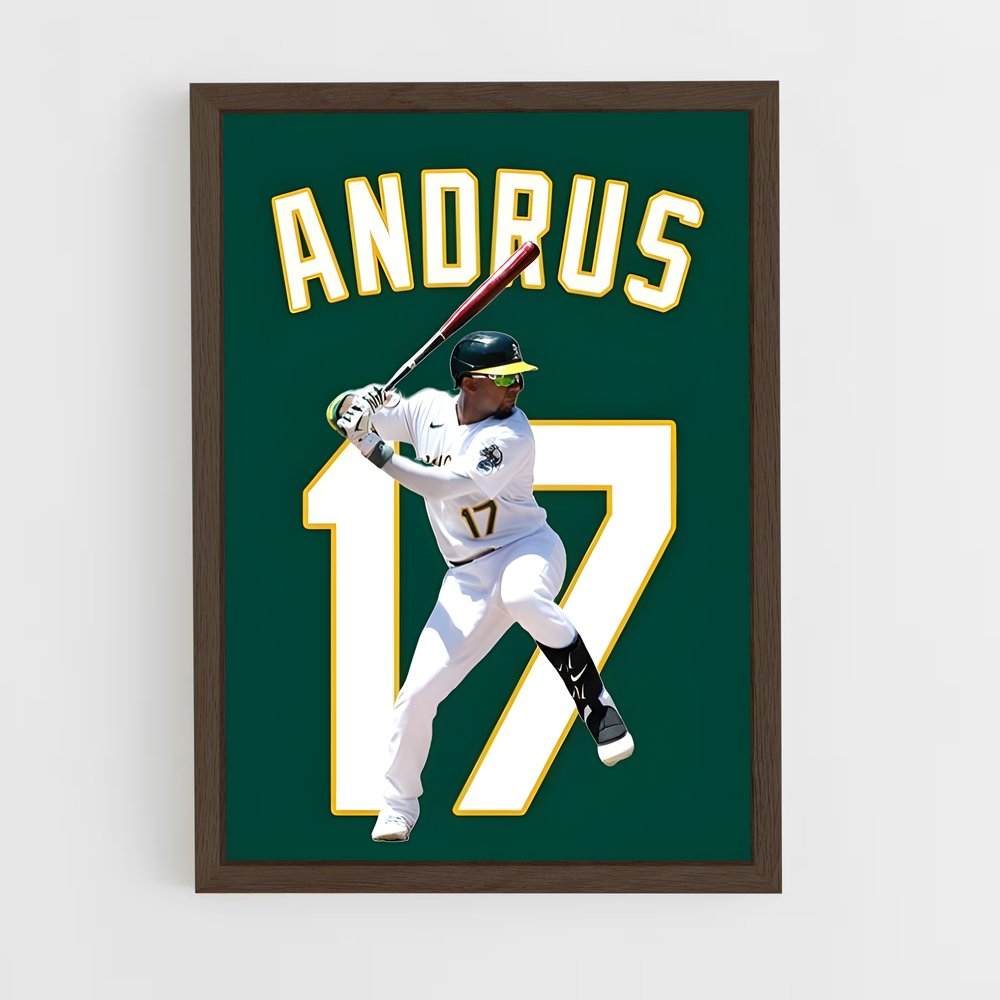 ap-elvis andrus-2 cadre Bois foncé