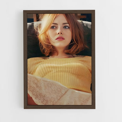 ap-emma stone-9 cadre Bois foncé