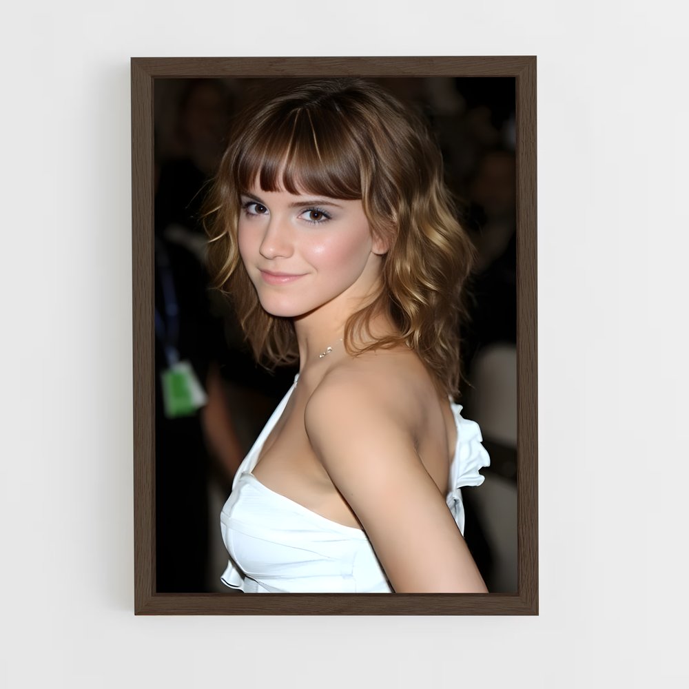 ap-emma watson-8 cadre Bois foncé