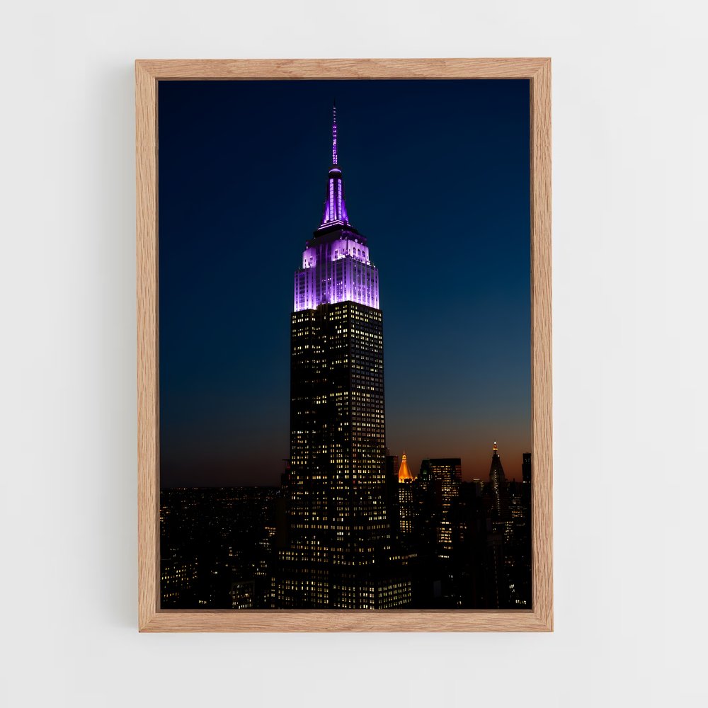 ap-empire state building-19 cadre Bois clair
