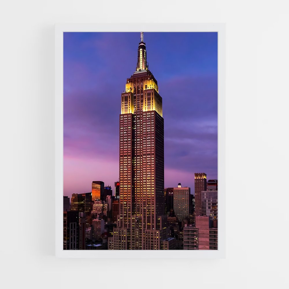 ap-empire state building-6 cadre Blanc