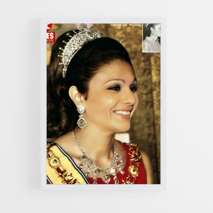 ap-empress farah pahlavi-1 cadre Blanc