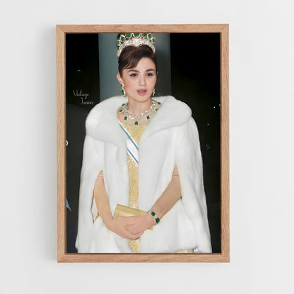 ap-empress farah pahlavi-5 cadre Bois clair