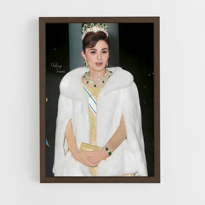 ap-empress farah pahlavi-5 cadre Bois foncé
