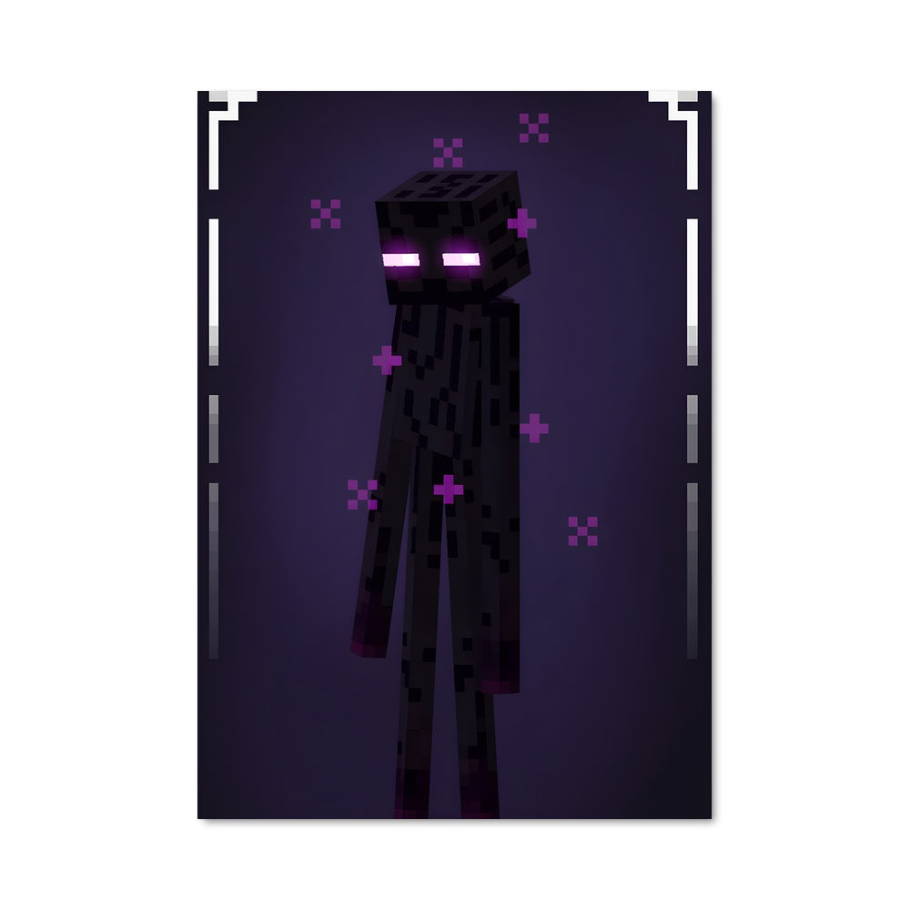 Poster L'Enderman Pixelisé