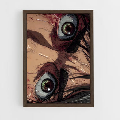 ap-eren yeager-15 cadre Bois foncé
