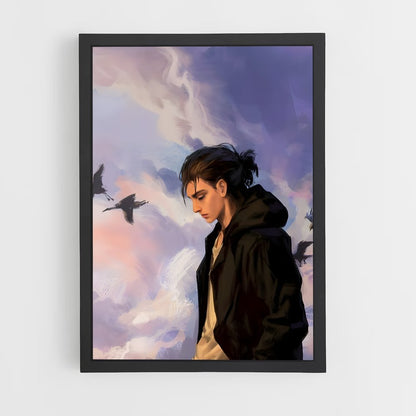 ap-eren yeager-17 cadre Noir