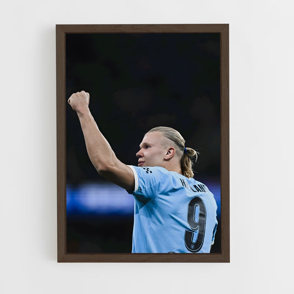 ap-erling haaland-13 cadre Bois foncé