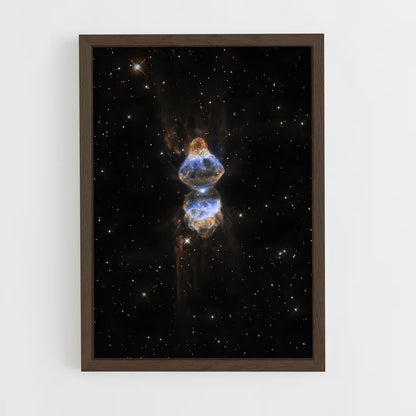 ap-eskimo nebula-3 cadre Bois foncé