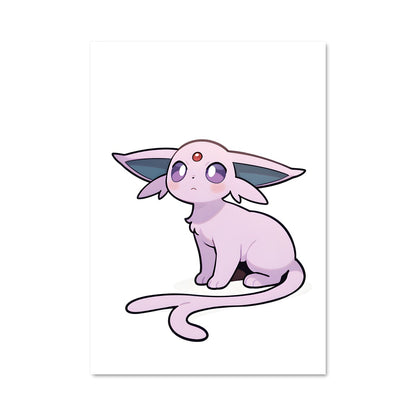 Poster Espeon Élégance