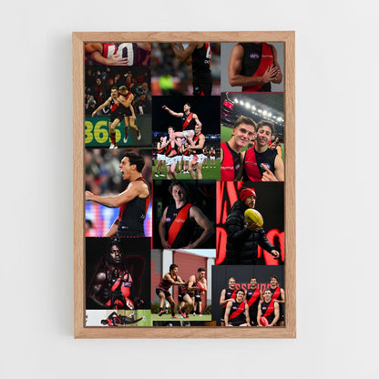 ap-essendon bombers-1 cadre Bois clair