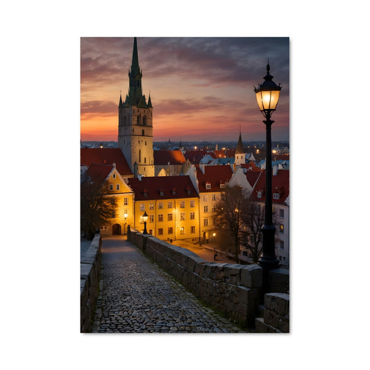 Poster Chemin de Pavés