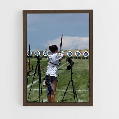 ap-european archery championships-3 cadre Bois foncé