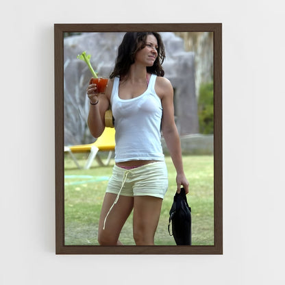 ap-evangeline lilly-6 cadre Bois foncé