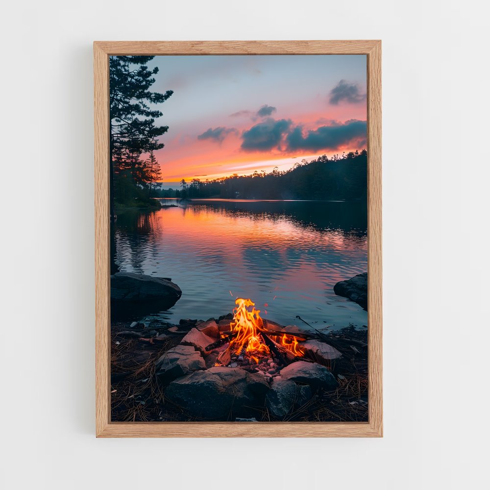 ap-evening glow-9 cadre Bois clair