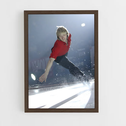 ap-evgeni plushenko-4 cadre Bois foncé
