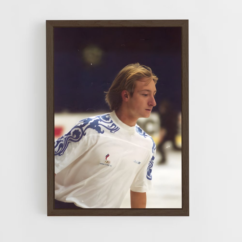 ap-evgeni plushenko-5 cadre Bois foncé