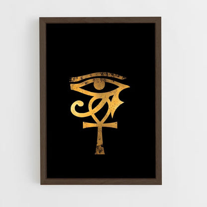 ap-eye of horus-3 cadre Bois foncé