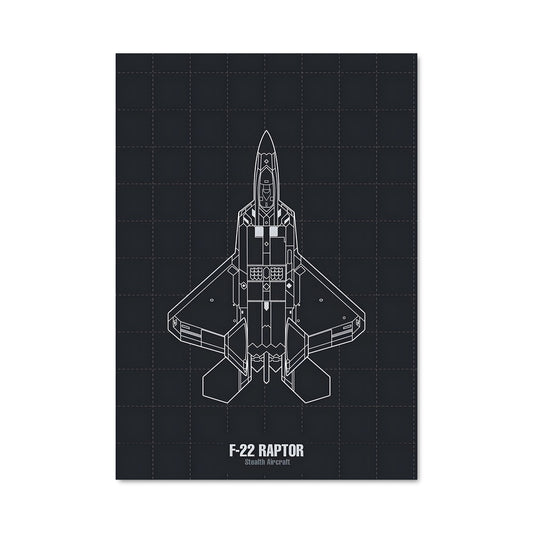 Poster Raptor Blueprint