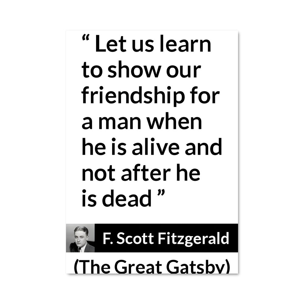 Poster F scott fitzgerald 12550