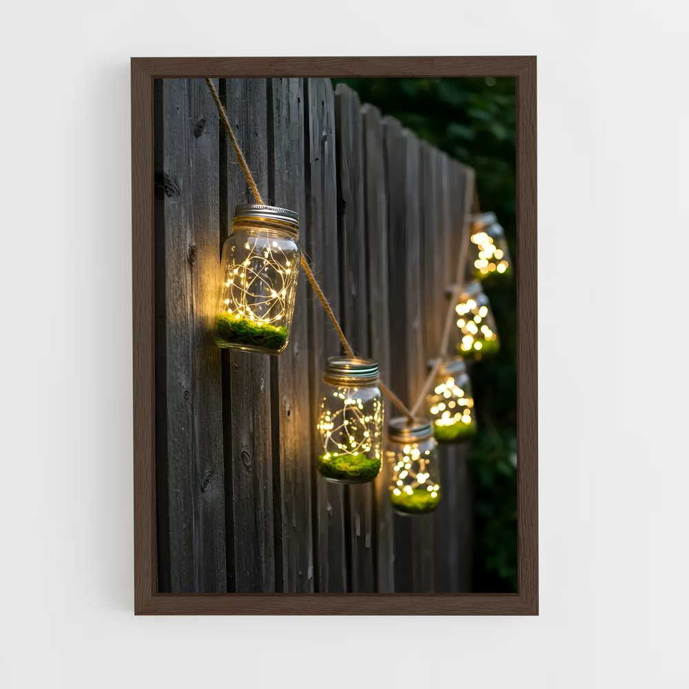 ap-fairy lights-7 cadre Bois foncé