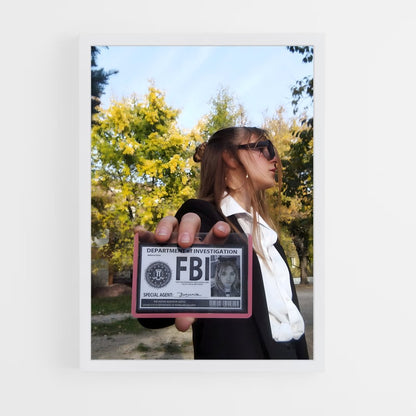 ap-fbi agent-1 cadre Blanc