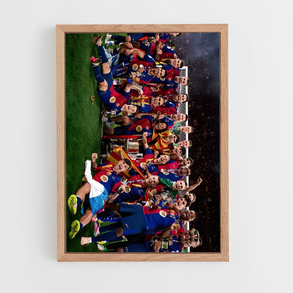 ap-fc barcelona-11 cadre Bois clair