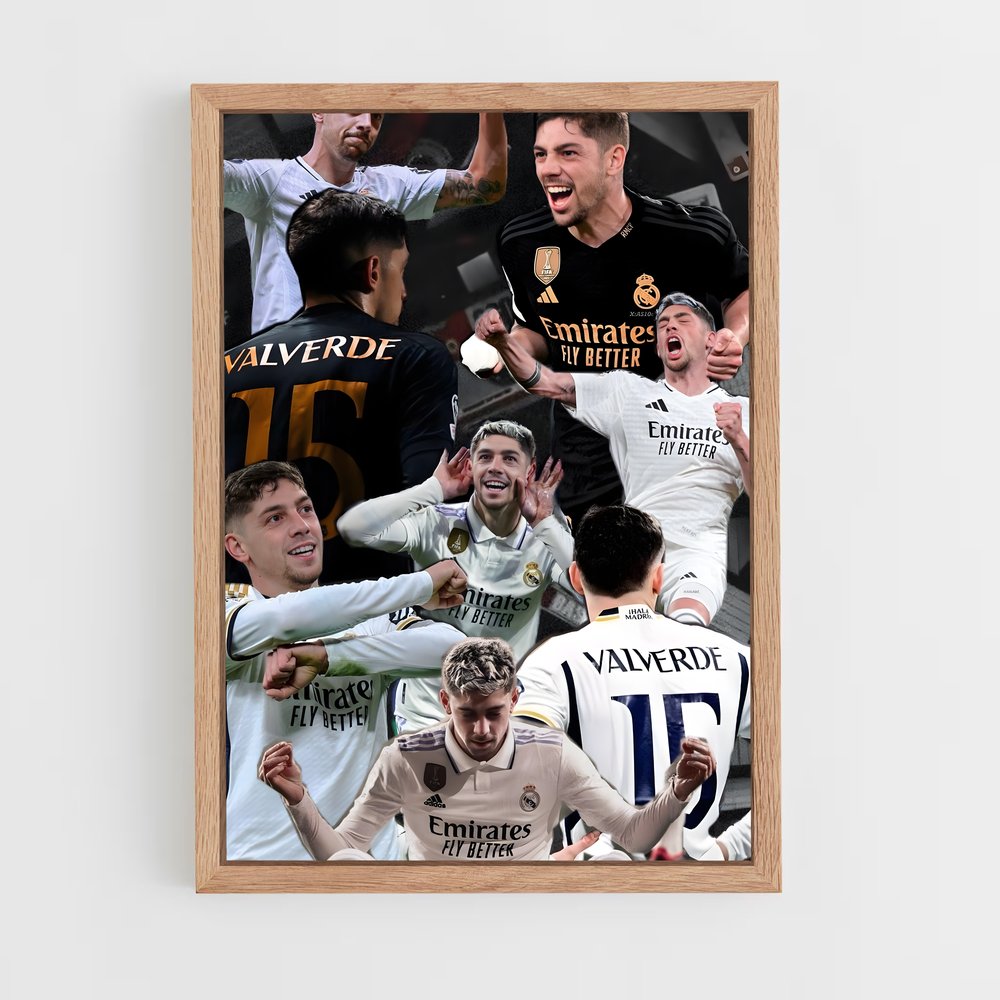 ap-federico valverde-11 cadre Bois clair