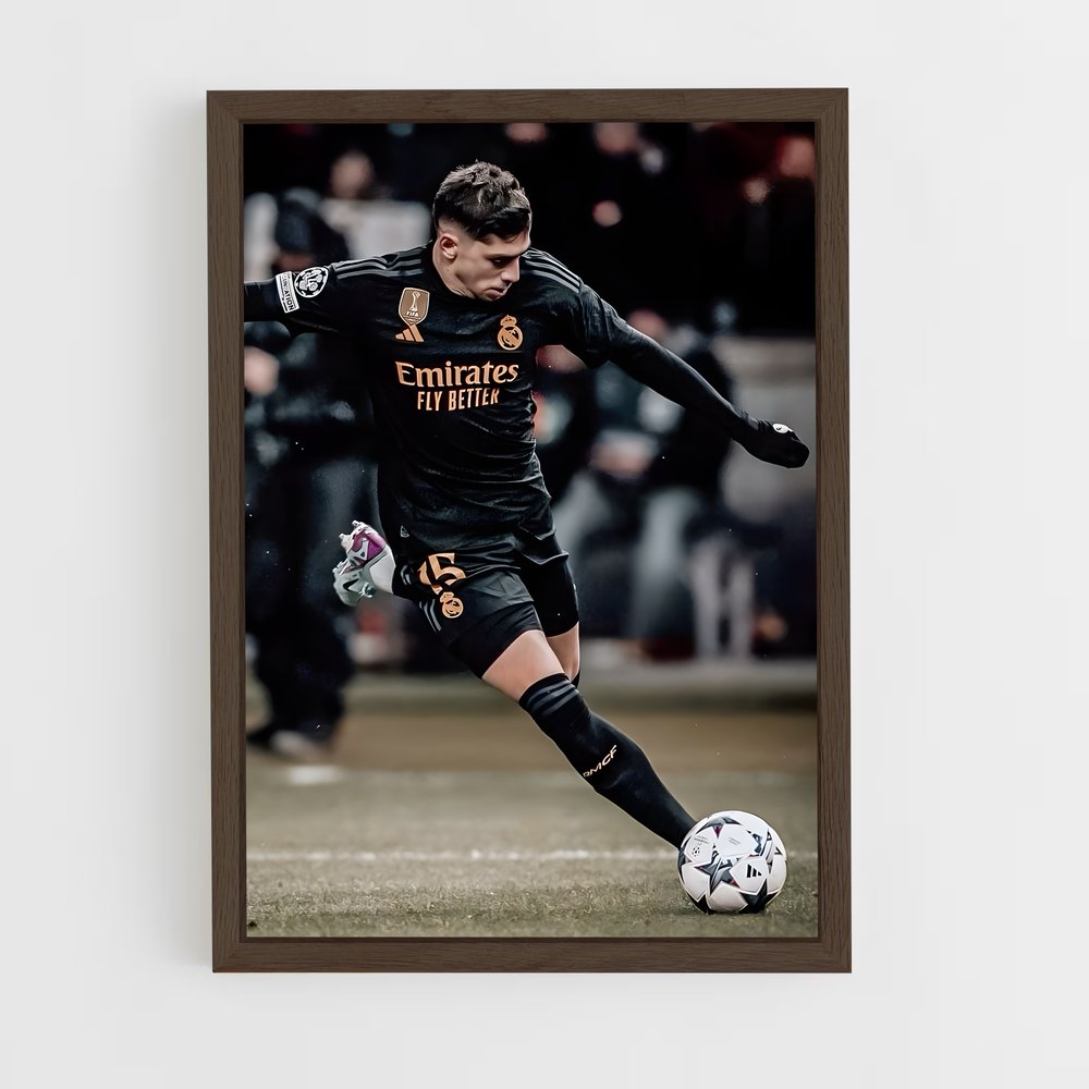 ap-federico valverde-9 cadre Bois foncé