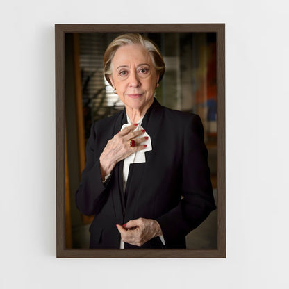 ap-fernanda montenegro-7 cadre Bois foncé