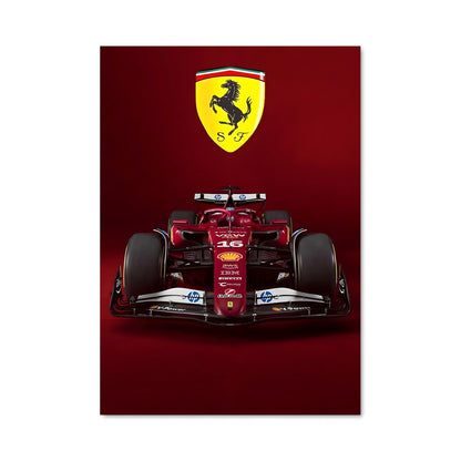 Poster Ferrari en Vitesse