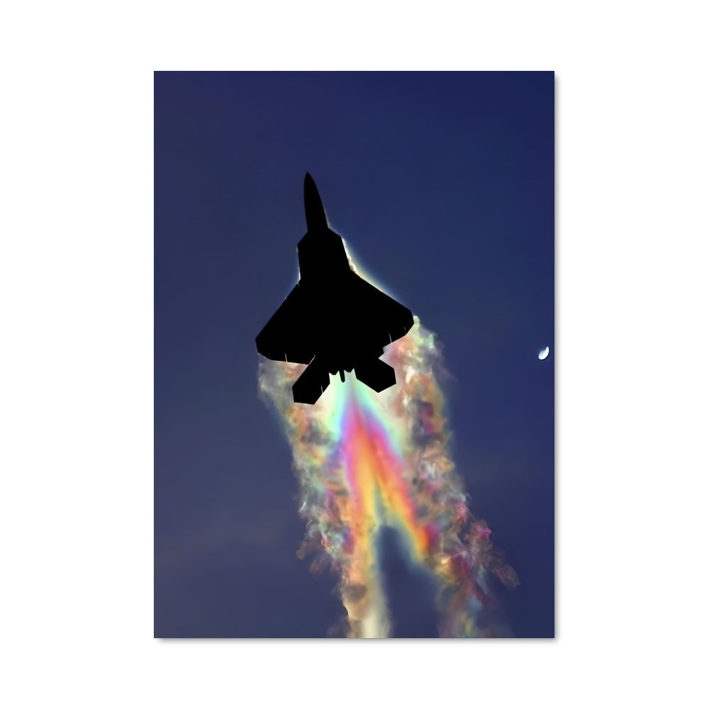 Poster Jet Arc-en-Ciel