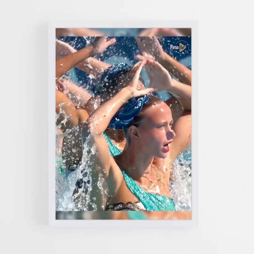 ap-fina artistic swimming world series-1 cadre Blanc
