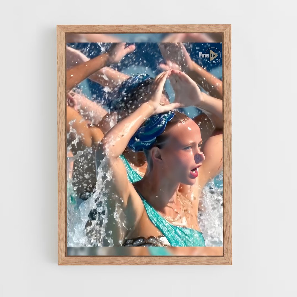 ap-fina artistic swimming world series-1 cadre Bois clair