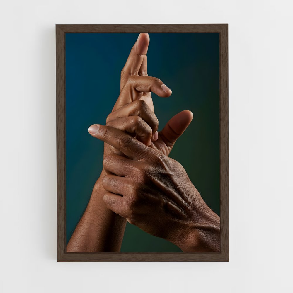 ap-finger-4 cadre Bois foncé