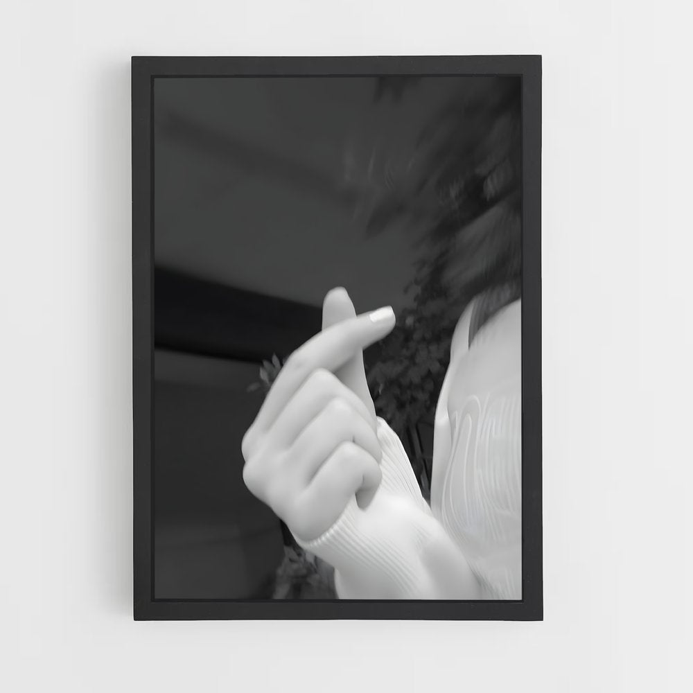 ap-finger heart-5 cadre Noir