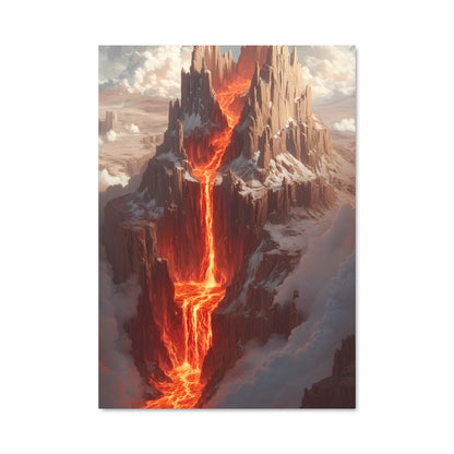 Poster Montagne en Flamme