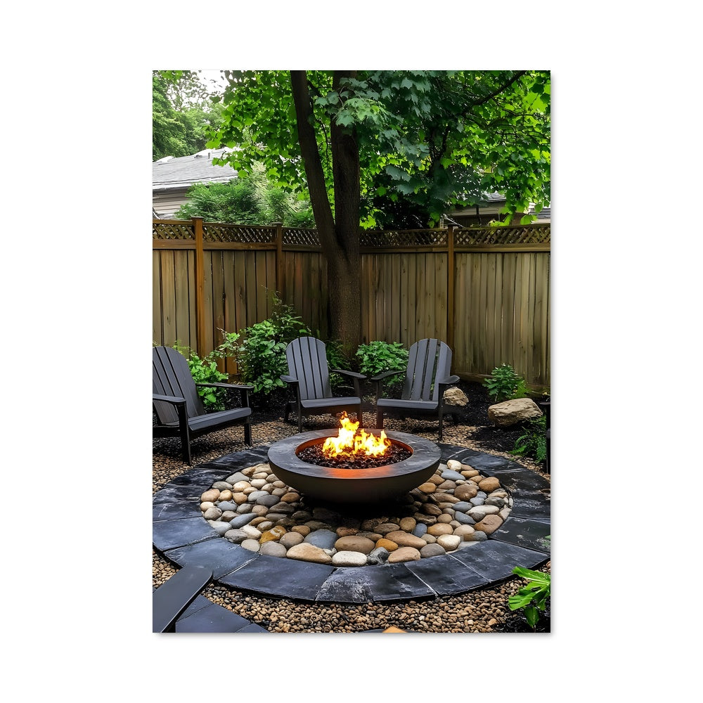 Poster Fire pit 23686
